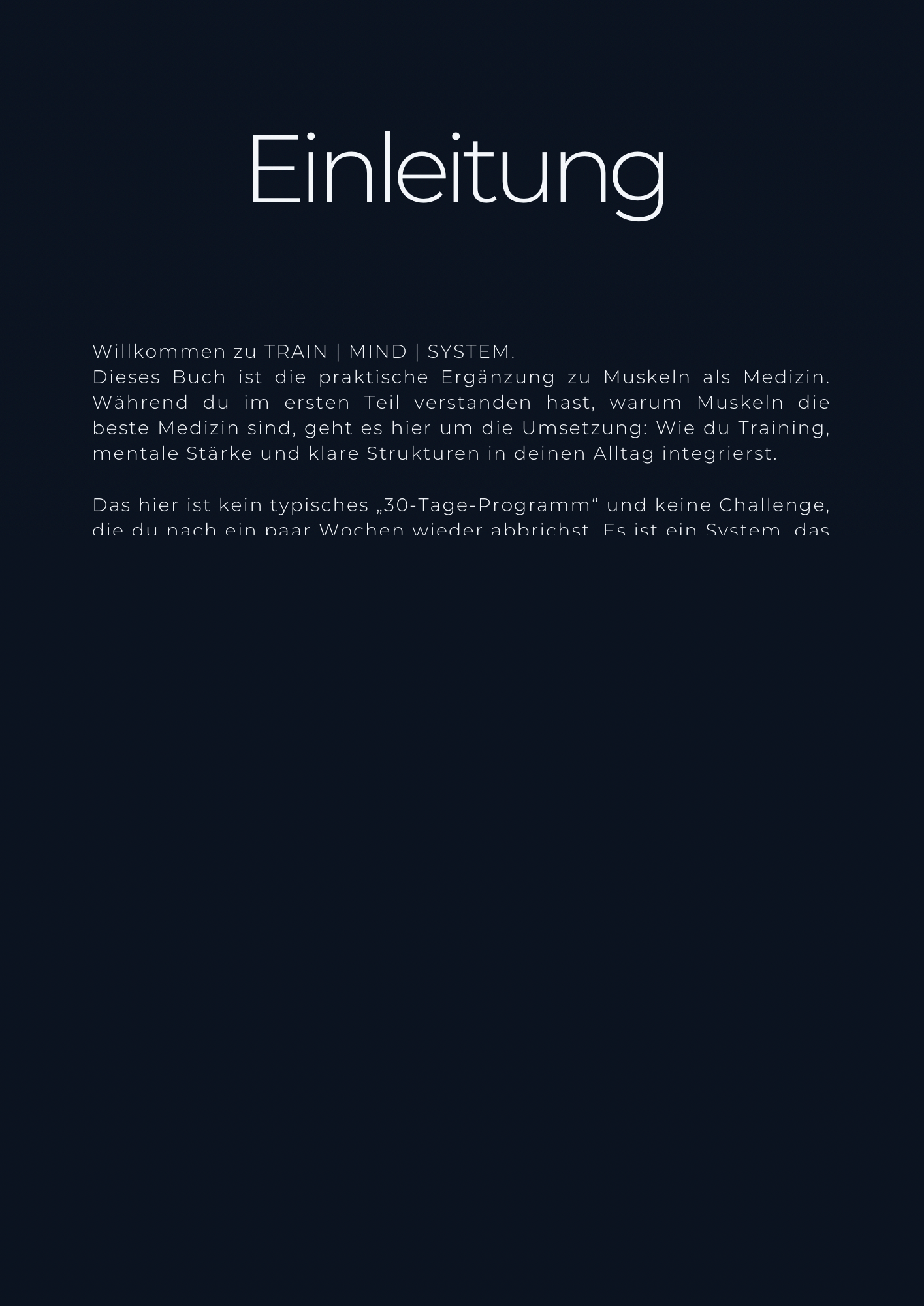 TRAIN | MIND | SYSTEM – Der komplette Weg zu einem starken Körper & klaren Geist