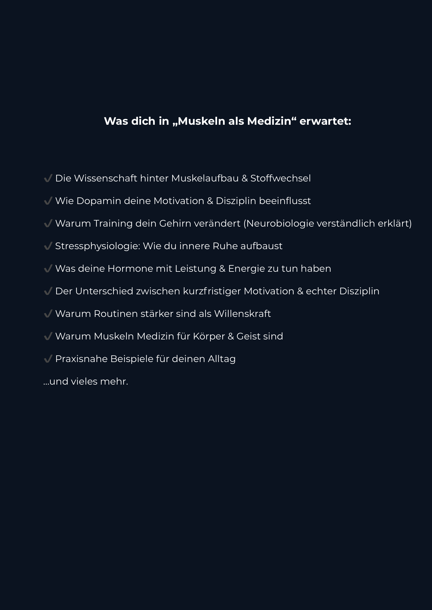 Muskeln als Medizin – Das Fundament für ein starkes Leben