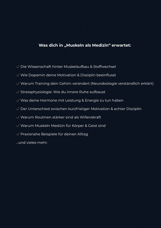 Muskeln als Medizin – Das Fundament für ein starkes Leben